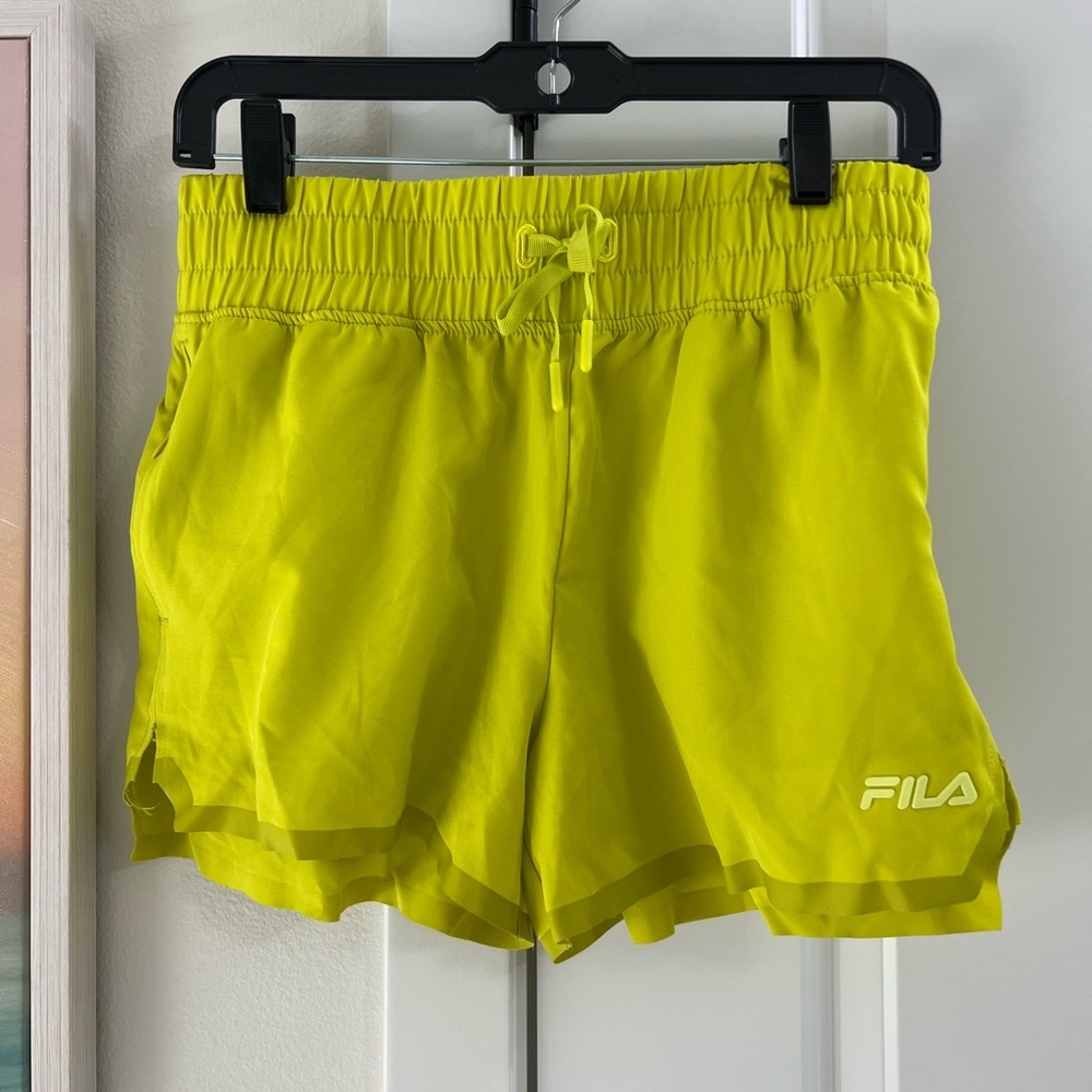 Fila Women's Lime Green Shorts